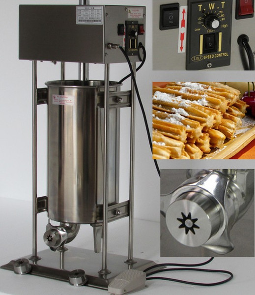 N14 Commercial Churro Maker 15L Automatic Electric Churros Machine Spanish Churros Machine for Sale Stainless Steel LLFA