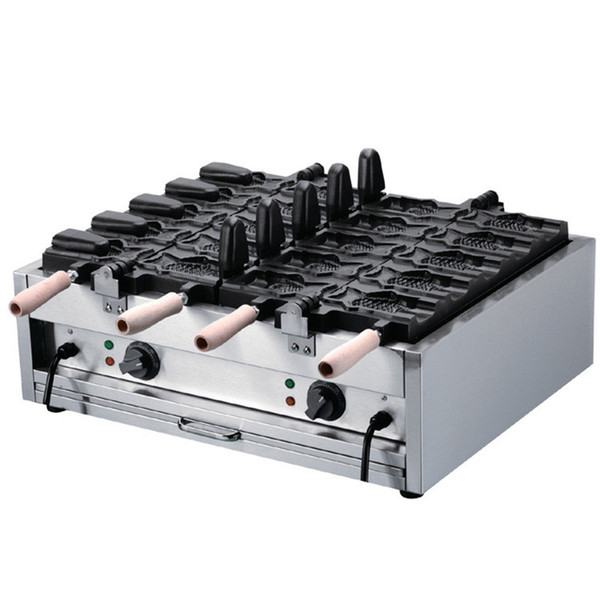Small Business Fish Waffle Maker Commercial Ice Cream Fish Shape Waffle Baker Open Mouth Taiyaki Machine 1102C