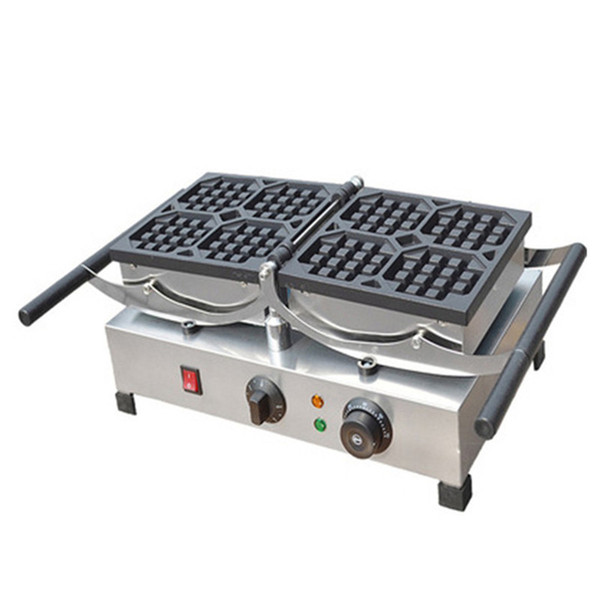 NEW Electric Industrial Square Waffle Machines Rotate Waffle Stove, Rotate Waffle Maker, Muffle Iron Making Machine