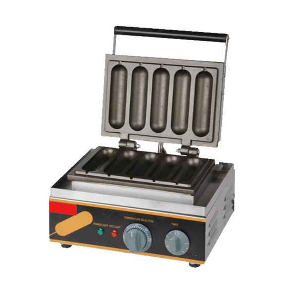 Commercial Hot Dog Waffle Maker 220V/ 110V Electric Hotdog Maker Making Machine Rench Muffin Hot Dog Maker