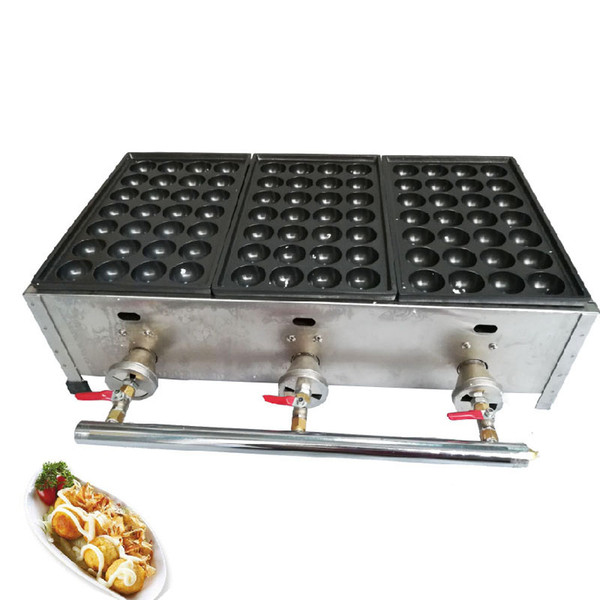HOT SALE Gas Type Three Plate Meatball Maker Takoyaki Machine akudanyaki Octopus Balls Machine Takoyaki Machine Baker