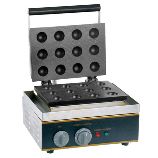 Commerical Donut Balls Baker Non-Stick 12 Holes Ball Shaped Waffle Maker Machine Sphere Shape Waffle Machine