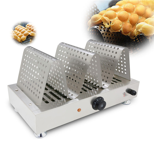 NEW Commercial Egg Waffle Warmer Stainless Steel Food Display Warmer Showcase Food Warmer Waffle Display Machine 110V/220V