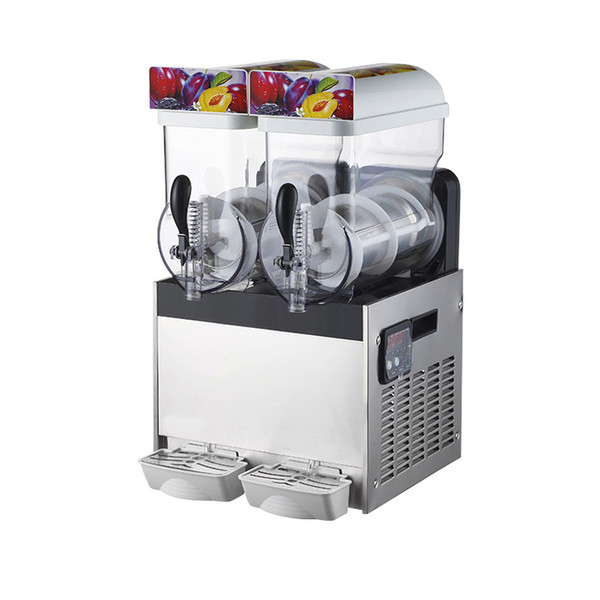 15L Slush Machine 220V/110V Beverage Ice Machine Snow Melting Machine 3 Tanks of Commercial Slush Maker
