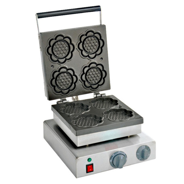 FREE SHIPPING Non-stick Sunflower Shaped Waffle Maker Machine Flower Waffle Baker Ice Cream Cone Muffin Cakes Maker