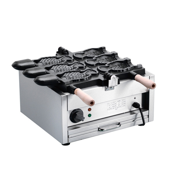 Open Mouth Korean Fish Waffle Maker Electric Taiyaki Machine Korean Taiyaki Pan Ice Cream Fish Shape Waffle Baker