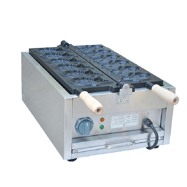 HOT SELLING Commercial Non Stick Ice Cream Cone Maker Electric Taiyaki Making Machine Fish Shape Waffle Machine