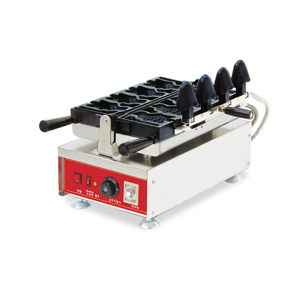 Commercial Use Non-stick Electric 4pcs Open Mouth Japanese Fish Ice Cream Taiyaki Maker Baker Machine Iron