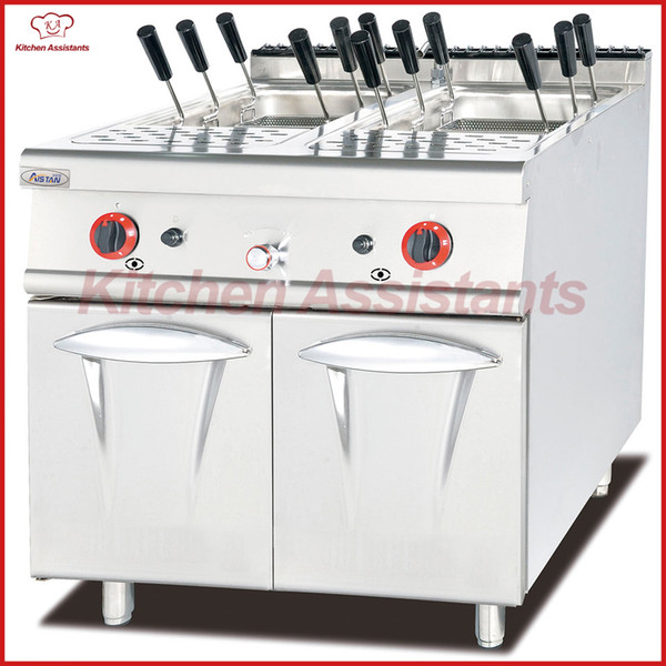 GH988C Gas Pasta Cooker with Cabinet of kitchen equipment