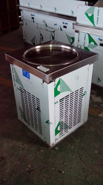 ETL CE Free shipment to door 70cm pan ICE CREAM ROLL MACHINE FRY ICE CREAM MACHINE FRIED ICE CREAM MACHINE with full refrigerant