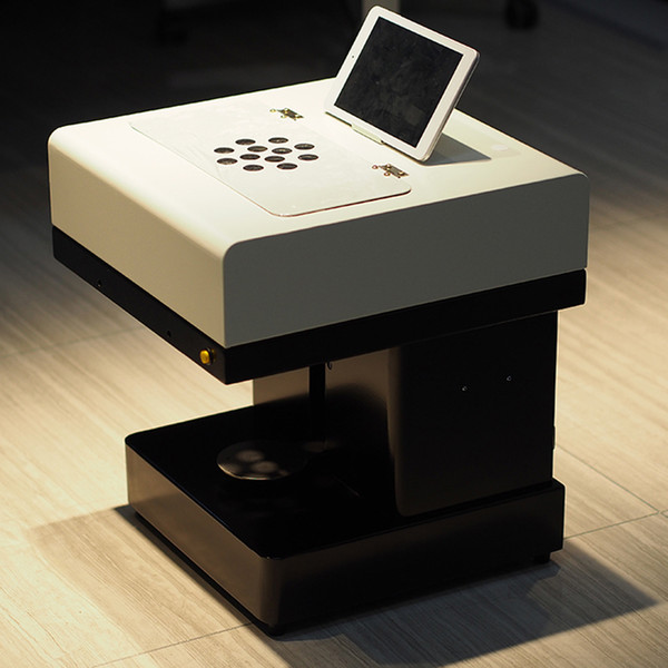 Automatic Coffee Printer With Tablet Printer For cake 3d Cake Priting Machine 8 inch tablet PC and USB version + 4*100ml edible ink