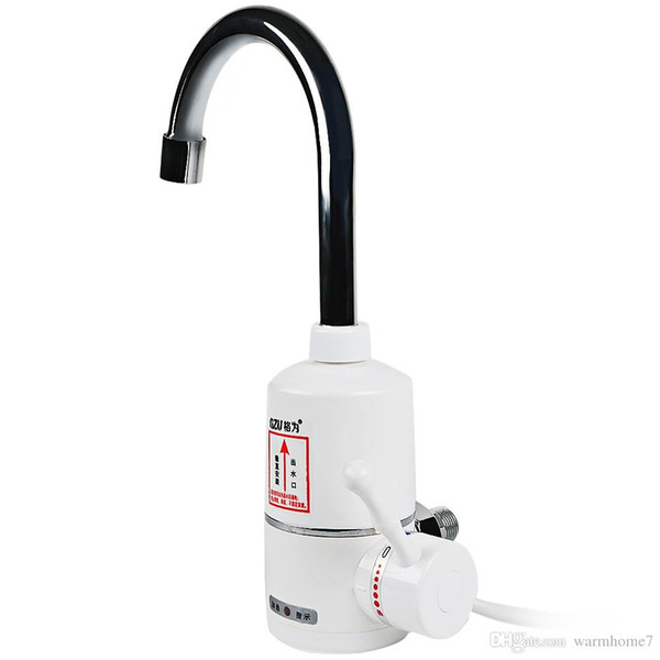 GZU Instant Tankless Electric Hot Water Instantaneous Heater Digital Faucet Kitchen Heating Tap Water Heater with EU Plug Free Shipping TB