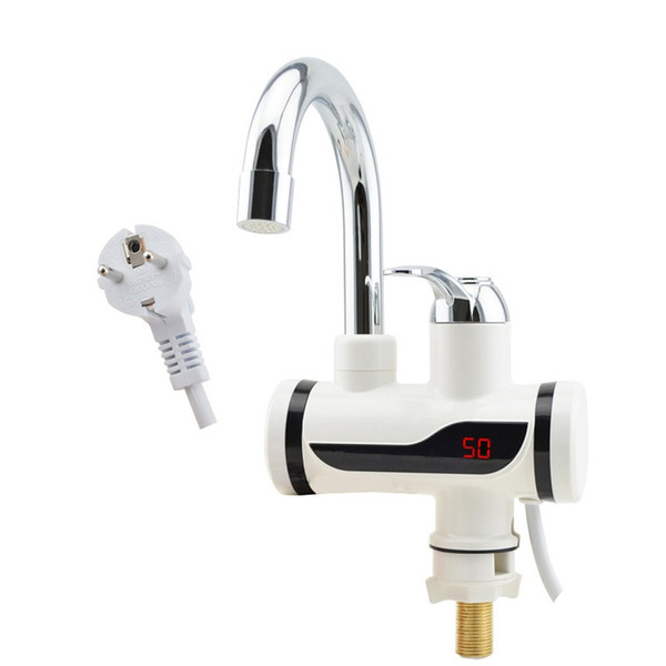 ZBD3000W-26,free shipping,Digital Display Instant Hot Water Tap,Tankless Electric Faucet,Kitchen Faucet Water Heater,with EU plug