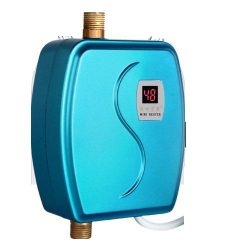 ALDXY69-XY-FG,Mini Electric Water Heater Instant Electric Indoor Shower Tankless Water Heater Kitchen Bathroom Water Heating