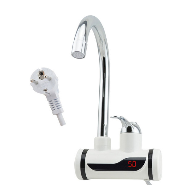 ZBD3000W-27,free shipping,Digital Display Instant Hot Water Tap,Tankless Electric Faucet,Kitchen Faucet Water Heater,with EU plug