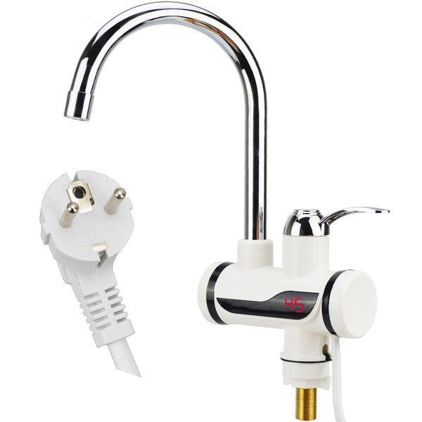 ZBD3000W-25,free shipping,Digital Display Instant Hot Water Tap,Tankless Electric Faucet,Kitchen Faucet Water Heater,with EU plug