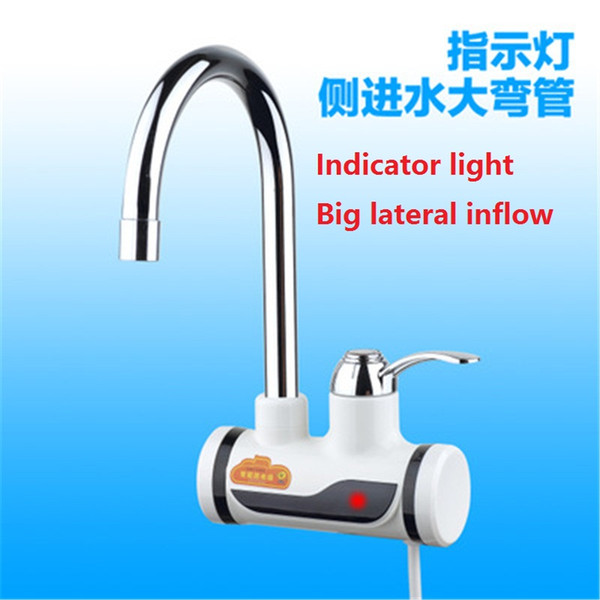 ZBD3000W-21,free shipping,high quality,Indicator light Instant Hot Water,Tankless Electric Faucet,Kitchen Faucet Water Heater,with EU plug