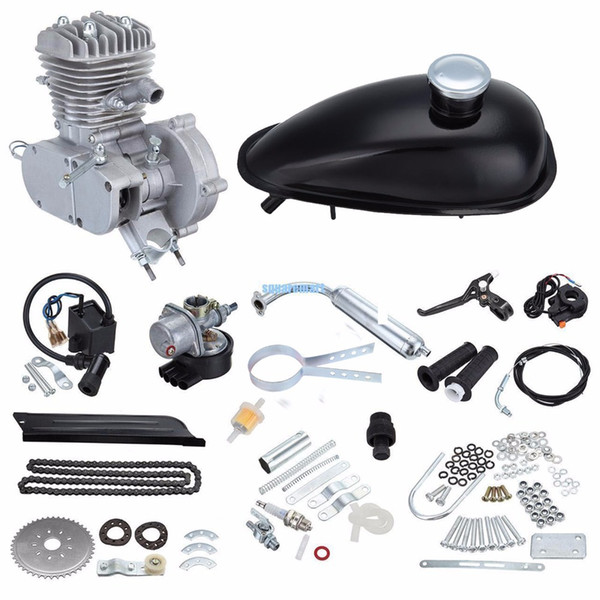 Motorized Bicycle Bike 50cc 2 Stroke Petrol Gas Engine Motor Kit DIY Ebike Will fits 26