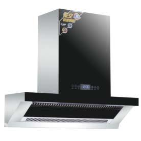 Instant suction hood range hood Touch Control + Display LED Energy Saving Cold Light stainless steel one-piece body
