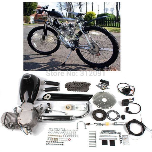 (Ship from US) Bicycle 80CC 2-Stroke Bicycle Engine Kits for Motorized Bike DIY Bicycle Air Cooling