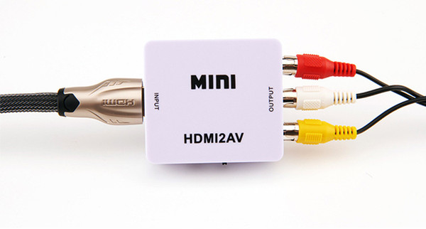 MINI hdmi to av HD converter supports 1080P