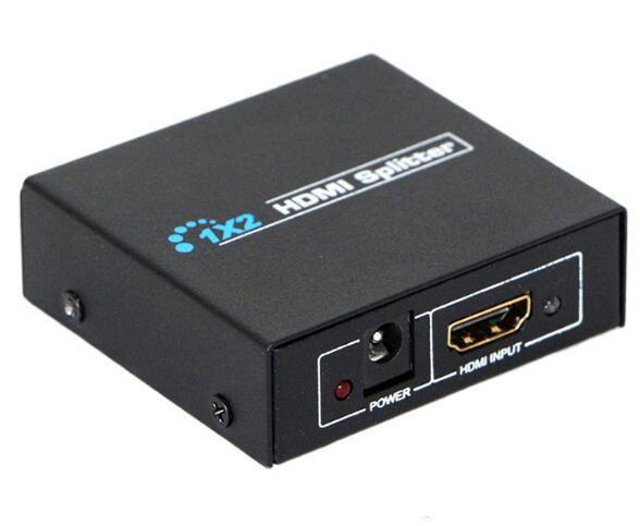 1X2 HDMI Splitter Version 1.4 Full HD 1080P Powered HDMI Splitter 1 in 2 Out Support 3D for Duplicated/Mirror Dual Monitor