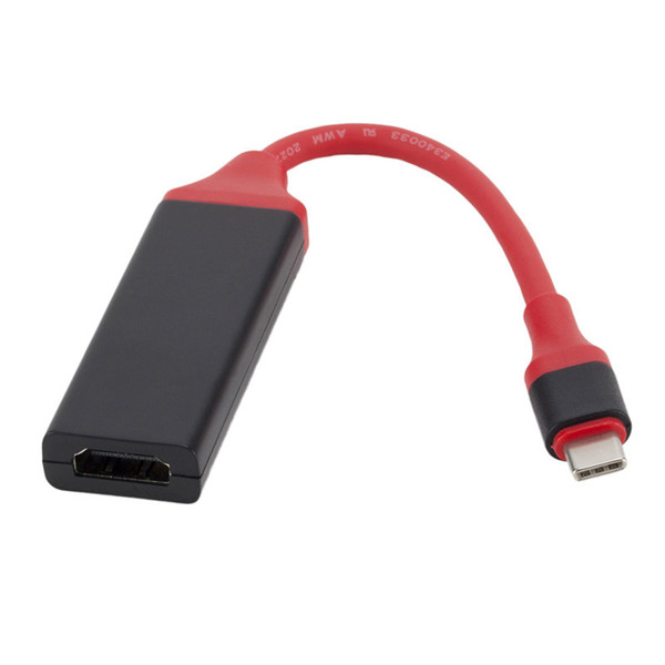 Video adapter type-c to HDMI HD conversion line USB 3.1 adapter HDMI PC phone connected to HDTV projection with free shipping