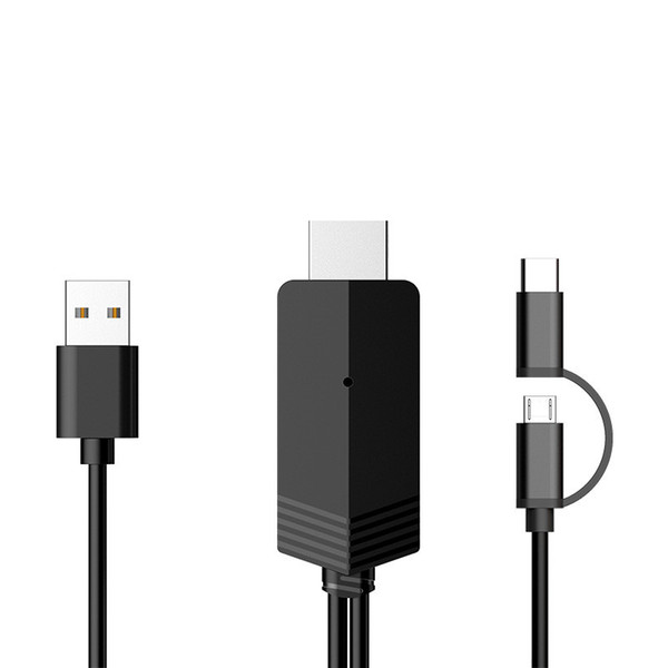 Video adapter TYPE-C to HDMI Micro android HD conversion line Mobile phone tablet to HDMI tieline android same screen cable with free ship