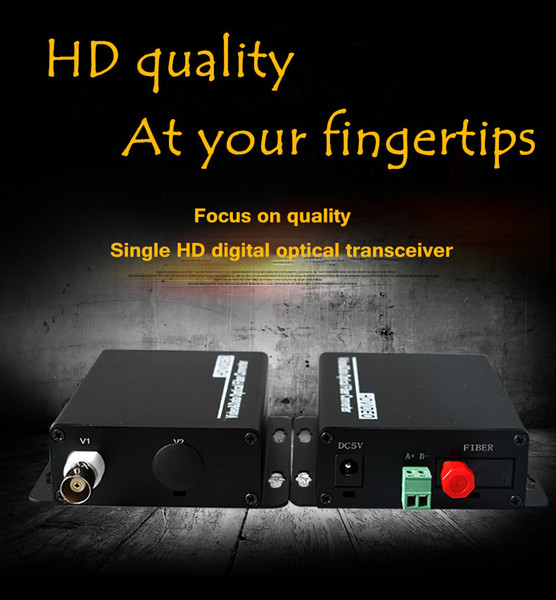 BNC interface HD video optical transceiver, FC interface transmission distance 20KM, support HD camera compatible analog camera