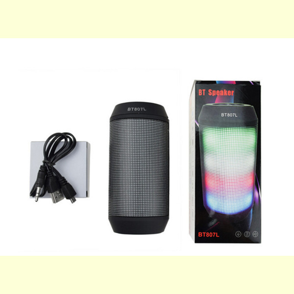 Portable Mini LED Lights HD Surround Sound Bluetooth Speaker Handsfree Call wireless Loudspeaker fast shipping