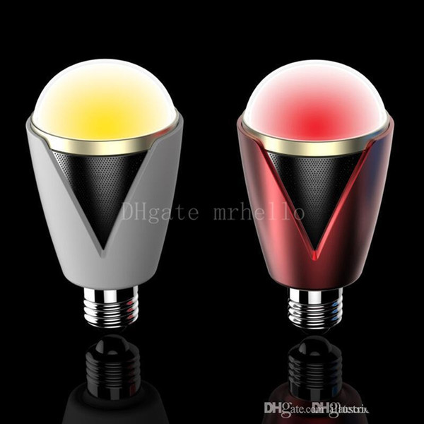 Colorful E27 app control smart bluetker music speaker dimmable LED bulb speaker smart bluetooth audio colorful color music soundooth spea