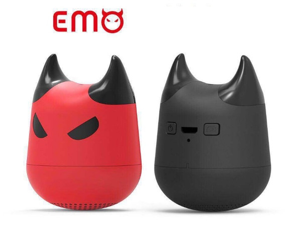 OEM Cute metal Devil mini portable speaker wireless bluetooth Creative Portable Mini Speakers with Camera function