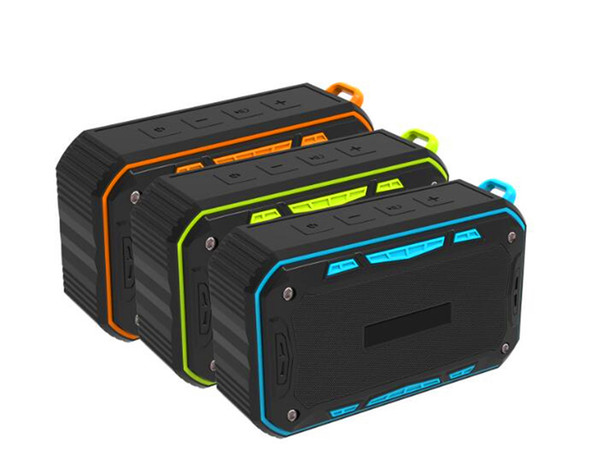 Bluetooth Speaker Water Resistant Outdoor Sport Waterproof Mini Portable Wireless Loudspeakers Support FM Radio Micro SD Card