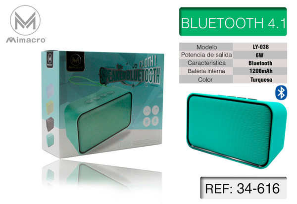 (Envío desde España) Altavoz YL038 1200MAH 6W Bluetooth4.1(ref:34616,34617,34618))