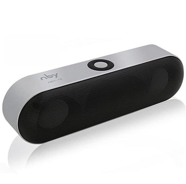 New NBY-18 Mini Bluetooth Speaker Portable Wireless Speaker Sound System 3D Stereo Music Surround Support Bluetooth,TF AUX USB