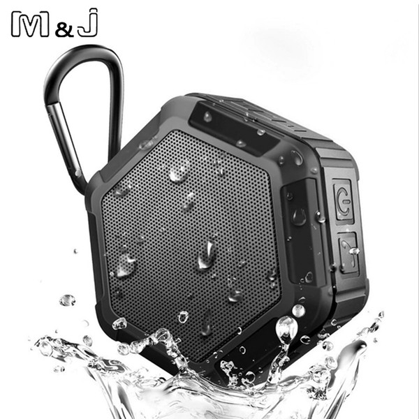 M&J Work in Water Portable Wireless Bluetooth Speaker Subwoofer Powerful IP65 Outdoor Sport Mp3 Player Music Speaker Bass