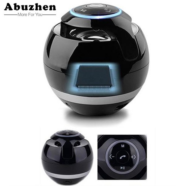 Abuzhen Bluetooth Speaker Mini Portable Wireless Speaker Soundbar Bass Boombox Sound box with Mic TF Card FM Radio LED Light