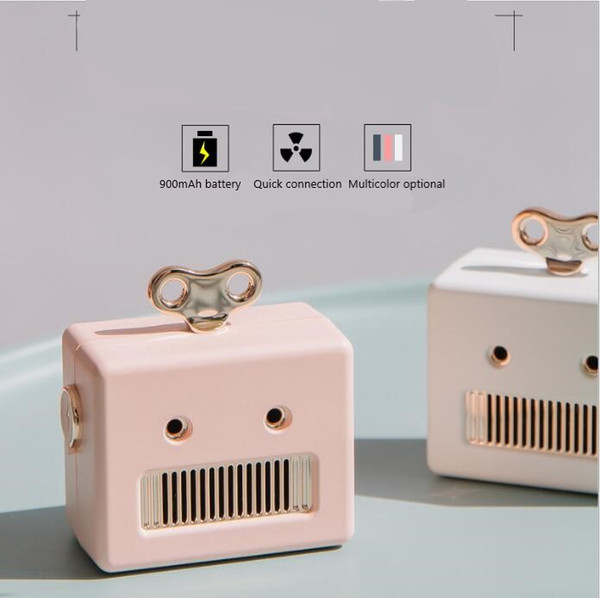 New Mini Portable Gift Retro Robot Speaker Creative Small and Lovely Wireless Bluetooth Audio