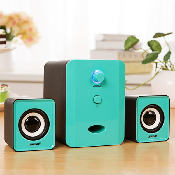 SADA D-201 Factory wholesale new gadget mini speaker portable waterproof speaker Computer audio big bass wired usb speaker