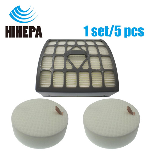 1set/5pcs Foam & Felt HEPA Filter for Shark NV340 NV340UK NV340UKP NV340UKR NV341 NV341Q Vacuum Cleaner Part Fit # XHF340 XFF340