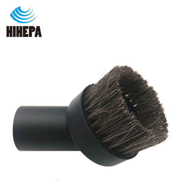 1-pack Universal 32mm Mixed Horse Hair Round Vacuum Cleaner Nozzle Brush Head of Vacuum Cleaner Part Used for Cleaning Cracks Corners etc.