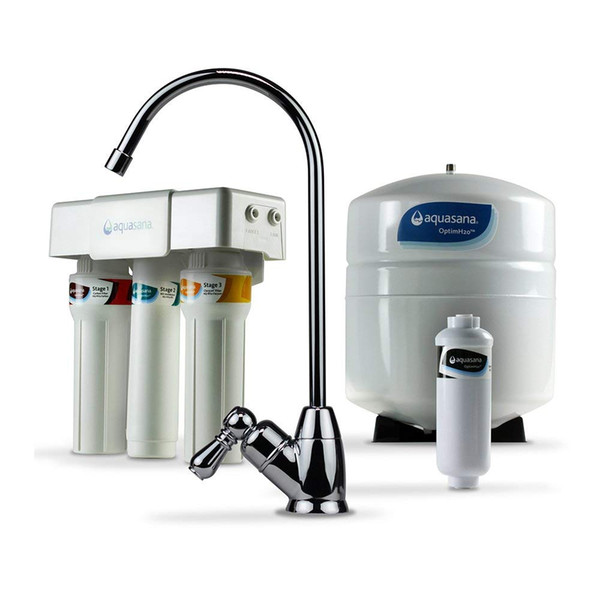 Water Filter with Remineralizer and Chrome Faucet