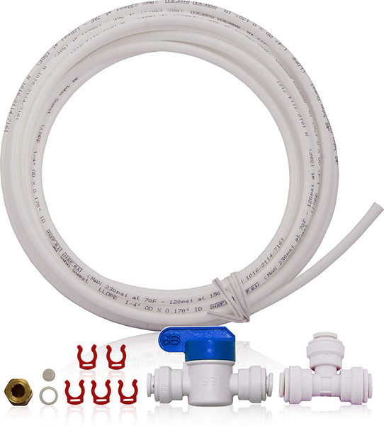 Water Systems ICEMAKER-KIT-RO-1-4 Ice Maker Kit for Reverse Osmosis Systems, Refrigerator & Water Filters