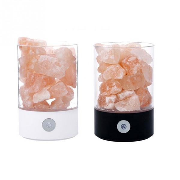 New Himalaya salt lamp increase the content of air negative ion restrain radiation help sleep 7 color night lamp