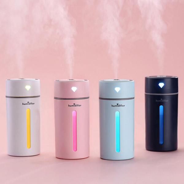 Dropship&Whosesale Newest Diamond Cup Humidifier Creative Vehicle Home Desktop USB Mini Air Purifier