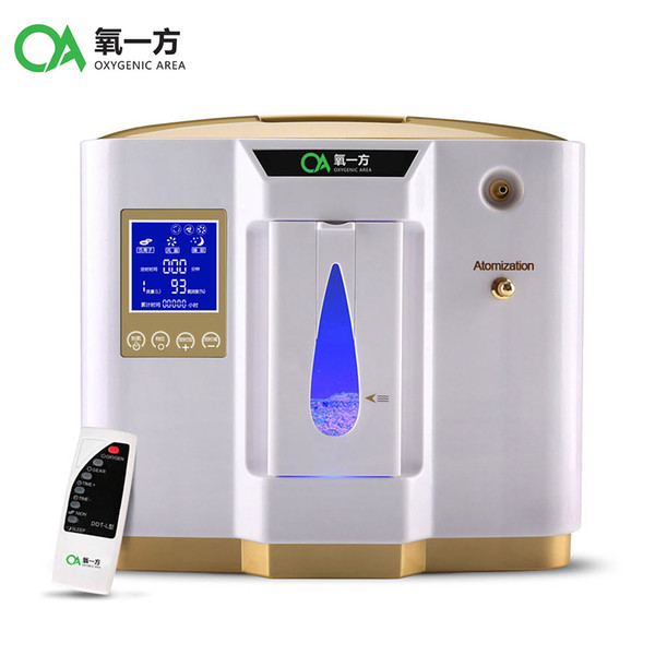 Atomization 6L large oxygen Flow 93% oxygen purity home use portable medical oxygen concentrator with atomizing function DDT-1L