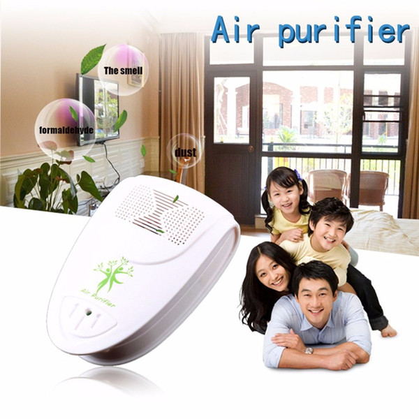 Wholesale-Mini Indoor Oxygen Bar Ionizer Air Fresh Purifier Home Wall 110/220V With Adapter Home Autocar Negative Ion Purifier