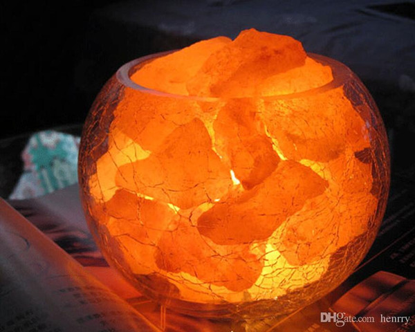 20pcs a bag Air handler radiation anion salt crystal lamps natural health salt crystal lamps, dimmable creative lamp, energy lamp Binglie