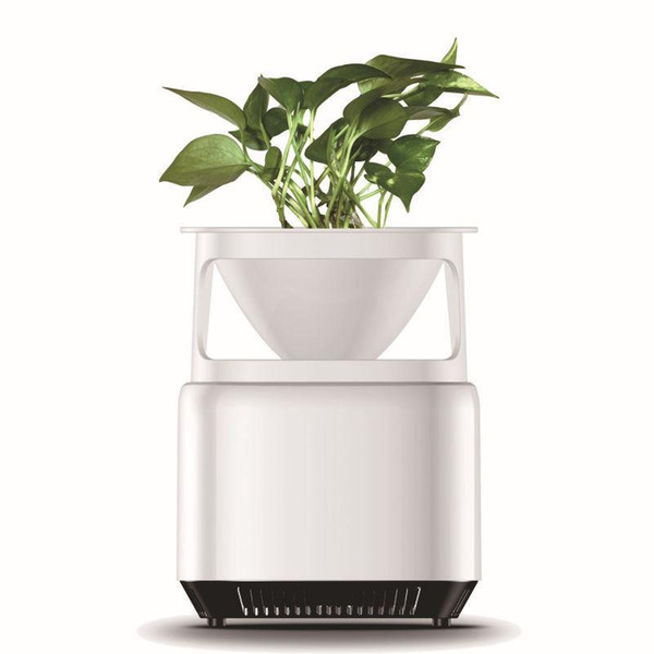 Mini Household Air Purifier Remove Formaldehyde Smoke PM2.5 Air Cleaner DV12V Home Office Air Fresher With Flower stand Plantables