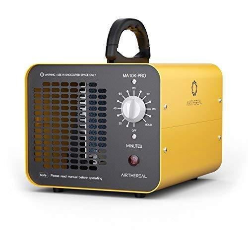 Airthereal MA10K-PRO Industrial Generator 10,000 mg/h High Capacity Ozone Machine Air Sterilizer for Home, Hotels and Farms, Yellow